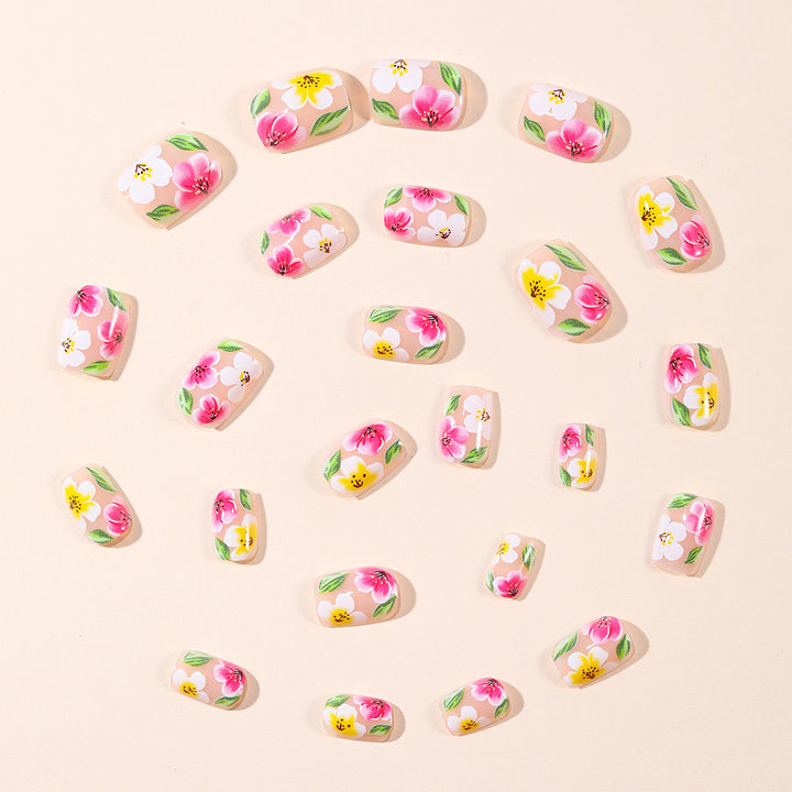 Blumenmuster 3D Nagelkunst Erweiterungen Karnz