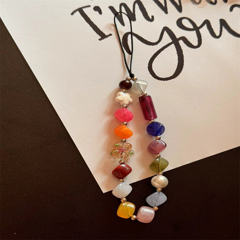 Handgefertigtes Perlen-Handyhalsband Karnz