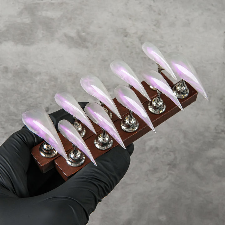Stiletto Press-On Nagelspitzen mit elegantem Glitzerdesign