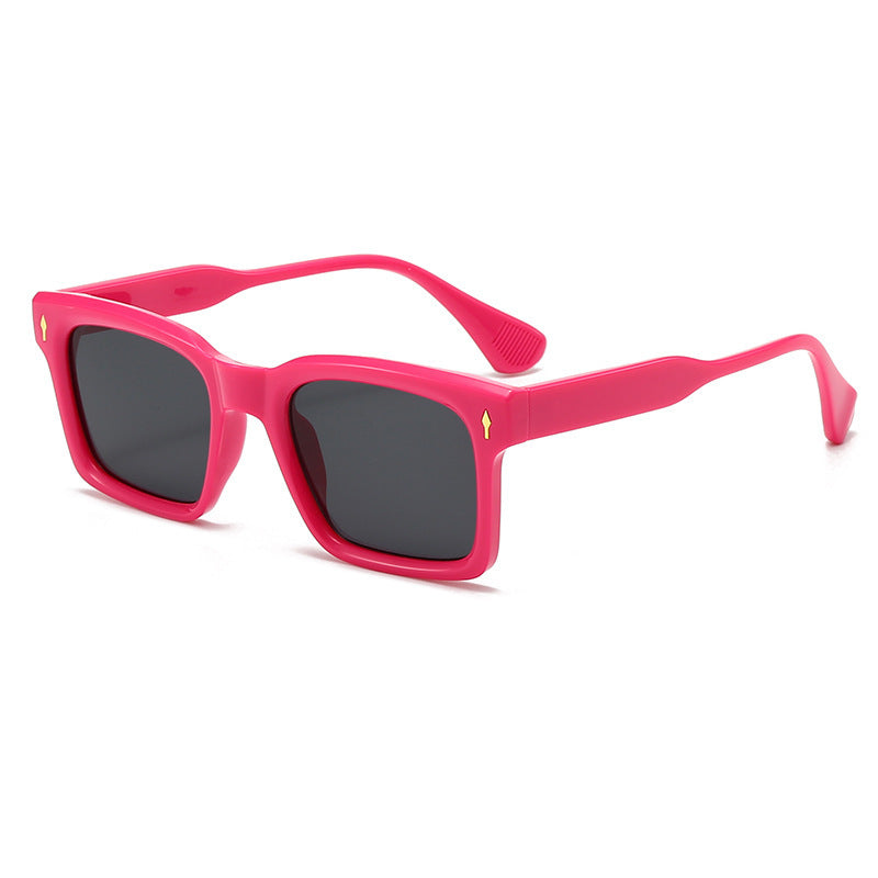 Damen Rechteckige Sonnenbrille im eleganten Schildpatt-Design Karnz