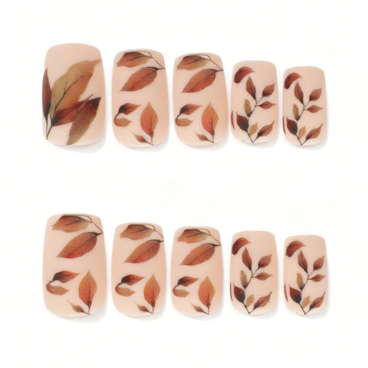 Herbst-inspirierte dekorative Nagelkunst Karnz