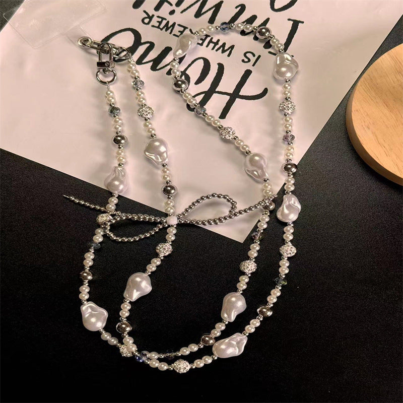 Elegante Perlenbesetzte Brillenband Karnz