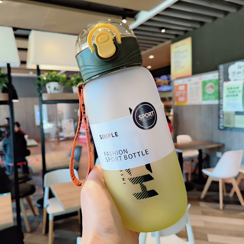Damen Stylische Wasserflasche mit Tragelasche Karnz