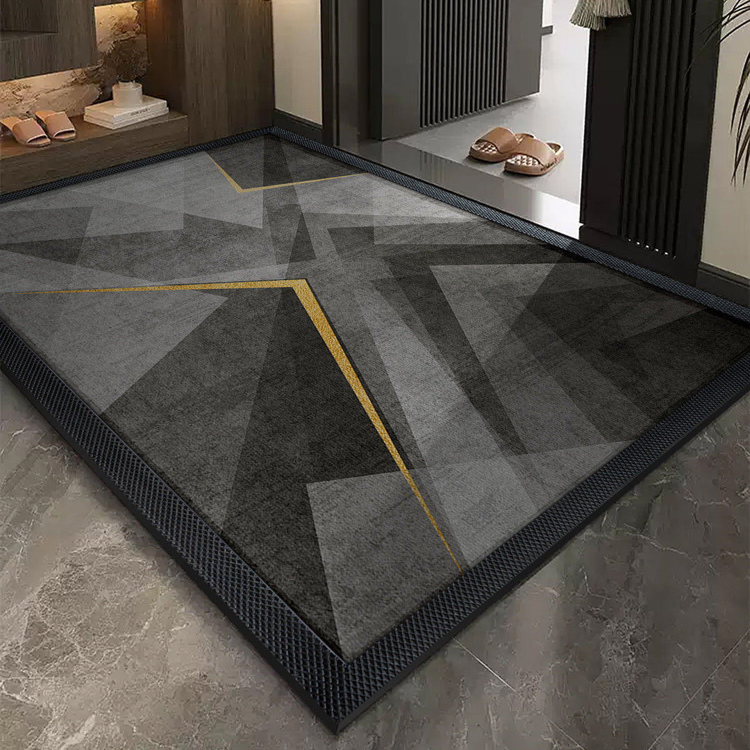 Geometrisches Muster Rutschfester Bereichsteppich