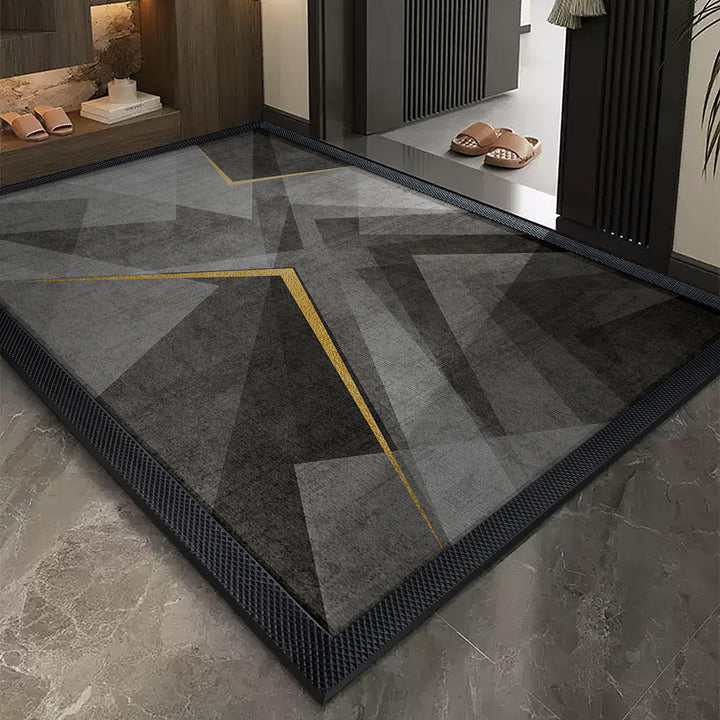 Geometrisches Muster Rutschfester Bereichsteppich
