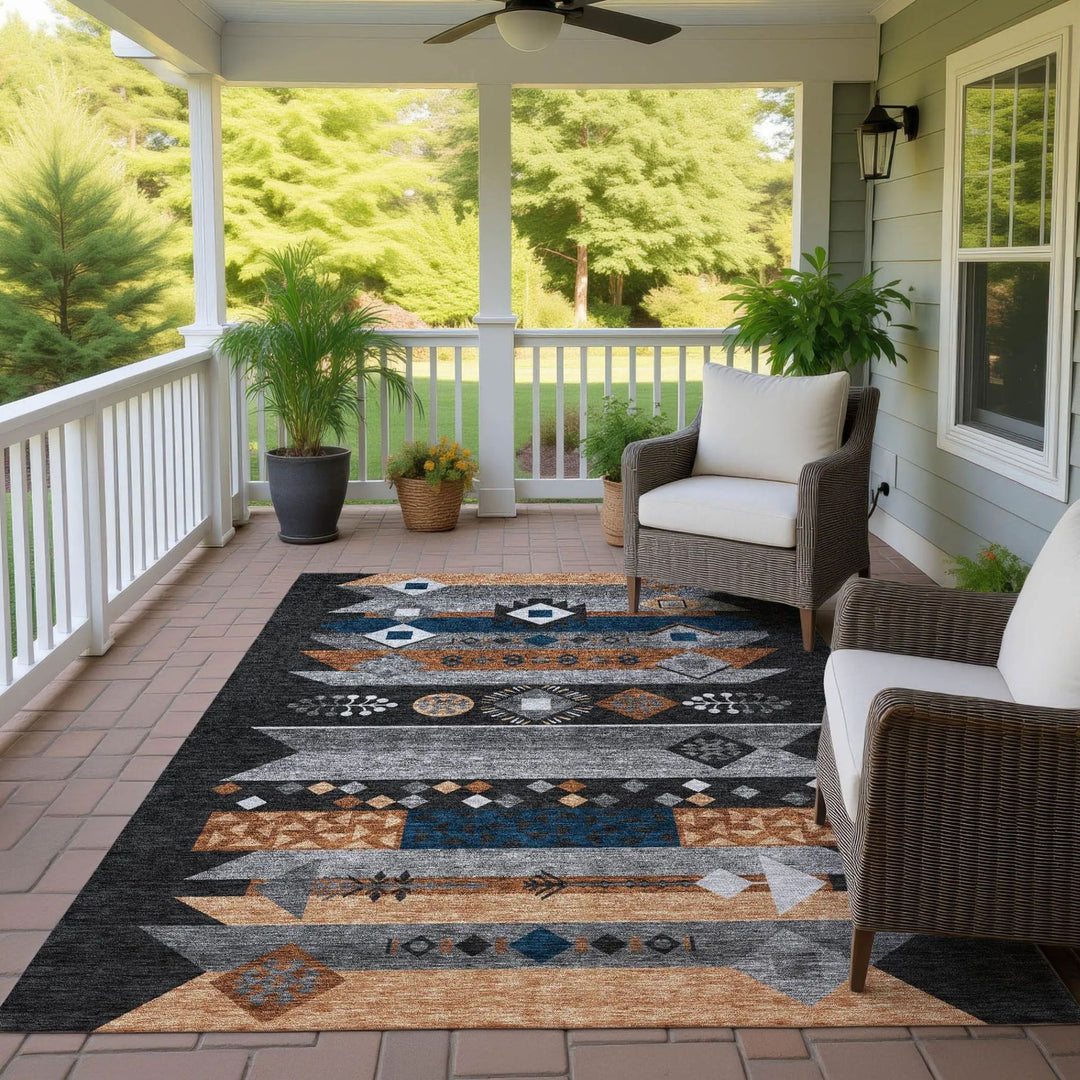 Geometrisches Muster Outdoor-Teppich