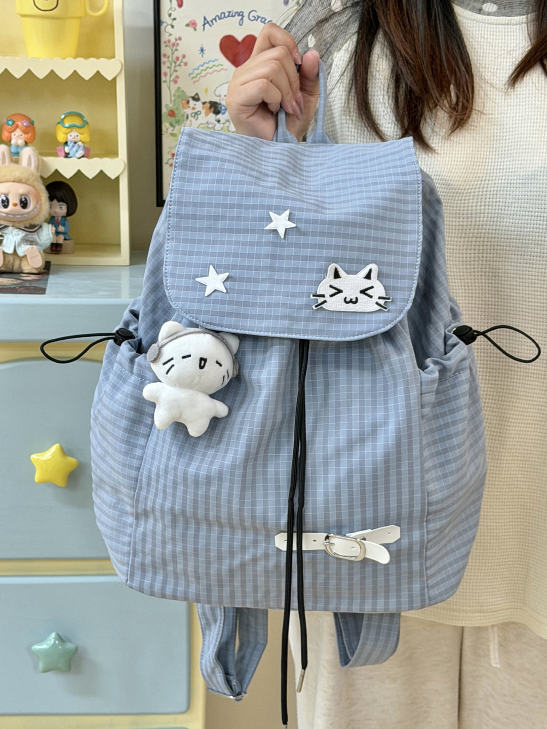 Lässiger Kordelzug-Rucksack Karnz