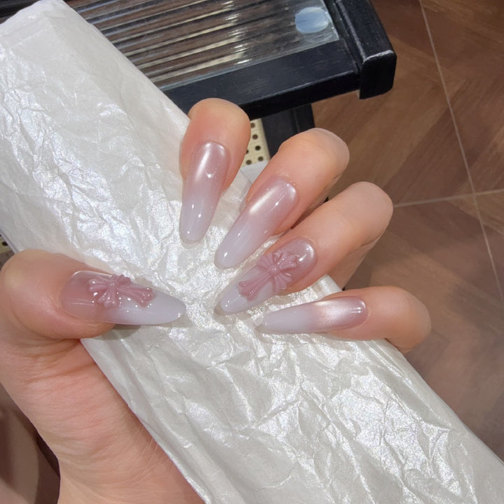 Elegante Acryl Press-On Nägel Karnz