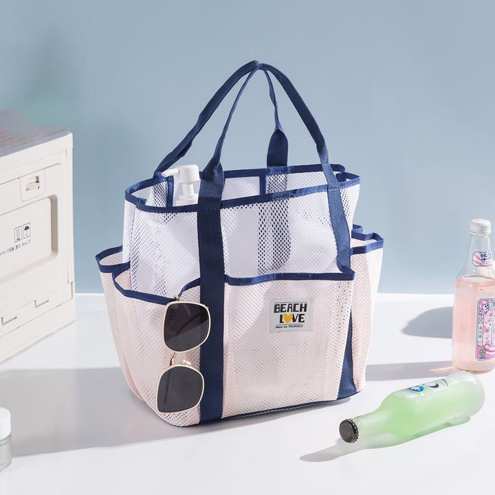 Geräumige Mesh Strandtasche