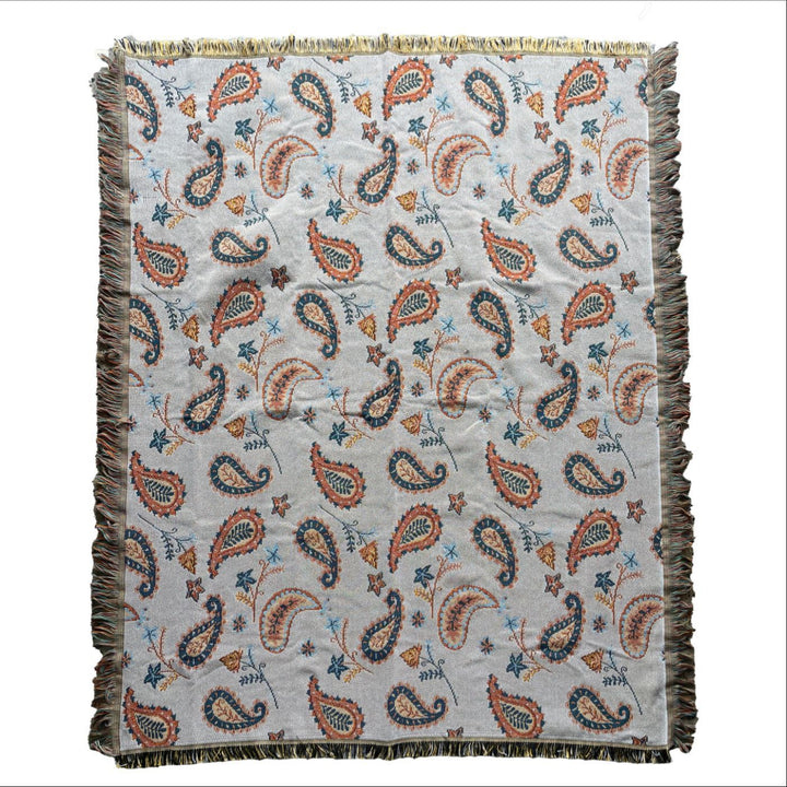 Elegante Paisleymuster Wandteppichwurfdecke