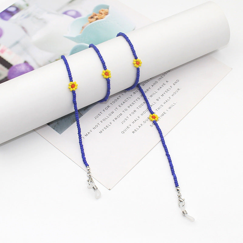 Floral Beaded Eyewear Chain Karnz