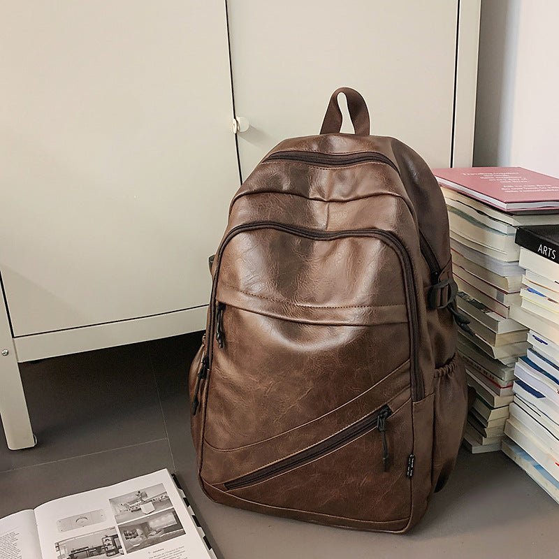 Premium Leder Laptop Rucksack Karnz