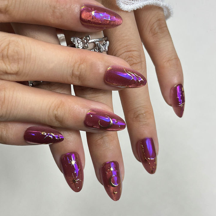 Dekorativer Press-On-Nagelset mit einzigartigen Designs Karnz