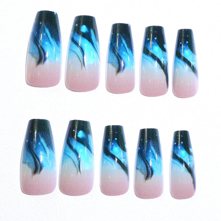 Künstlerische Lange Acrylnagelverlängerungen Karnz