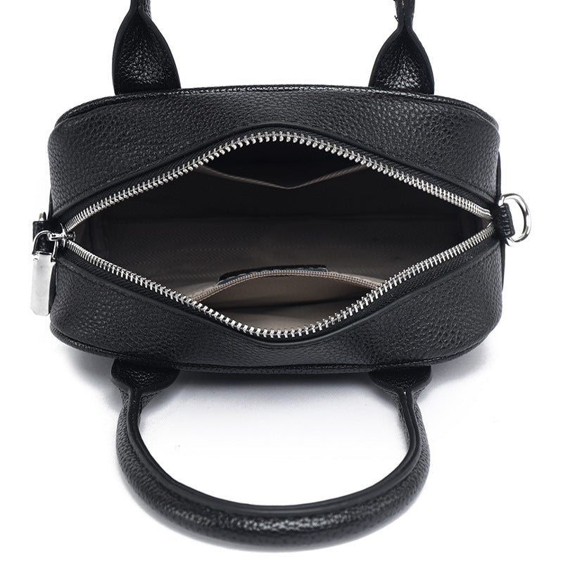 Texturiertes Leder Mini Handtasche Karnz