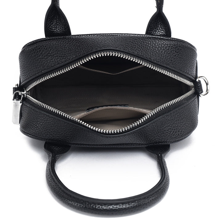 Texturiertes Leder Mini Handtasche Karnz