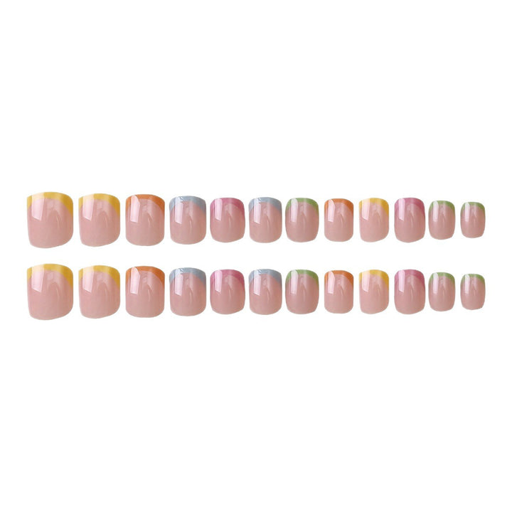 Künstlerisches French Tip Nagel-Wrap-Set Karnz