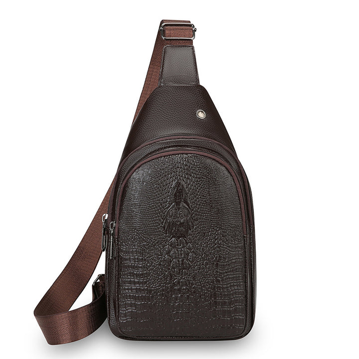 Stylische Krokodil-Textur Sling Bag