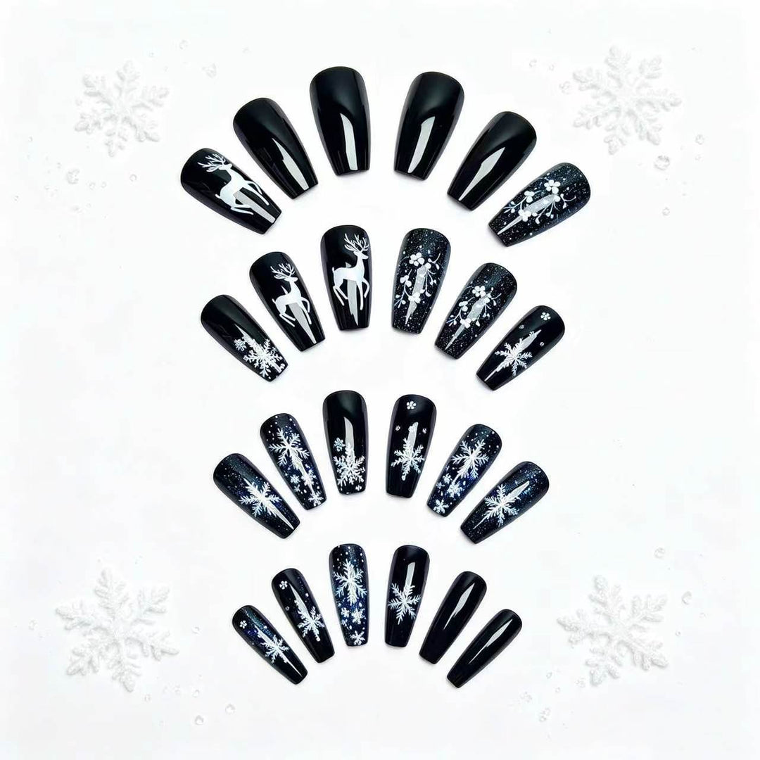 Winter-Themen 3D Nagelkunst Karnz