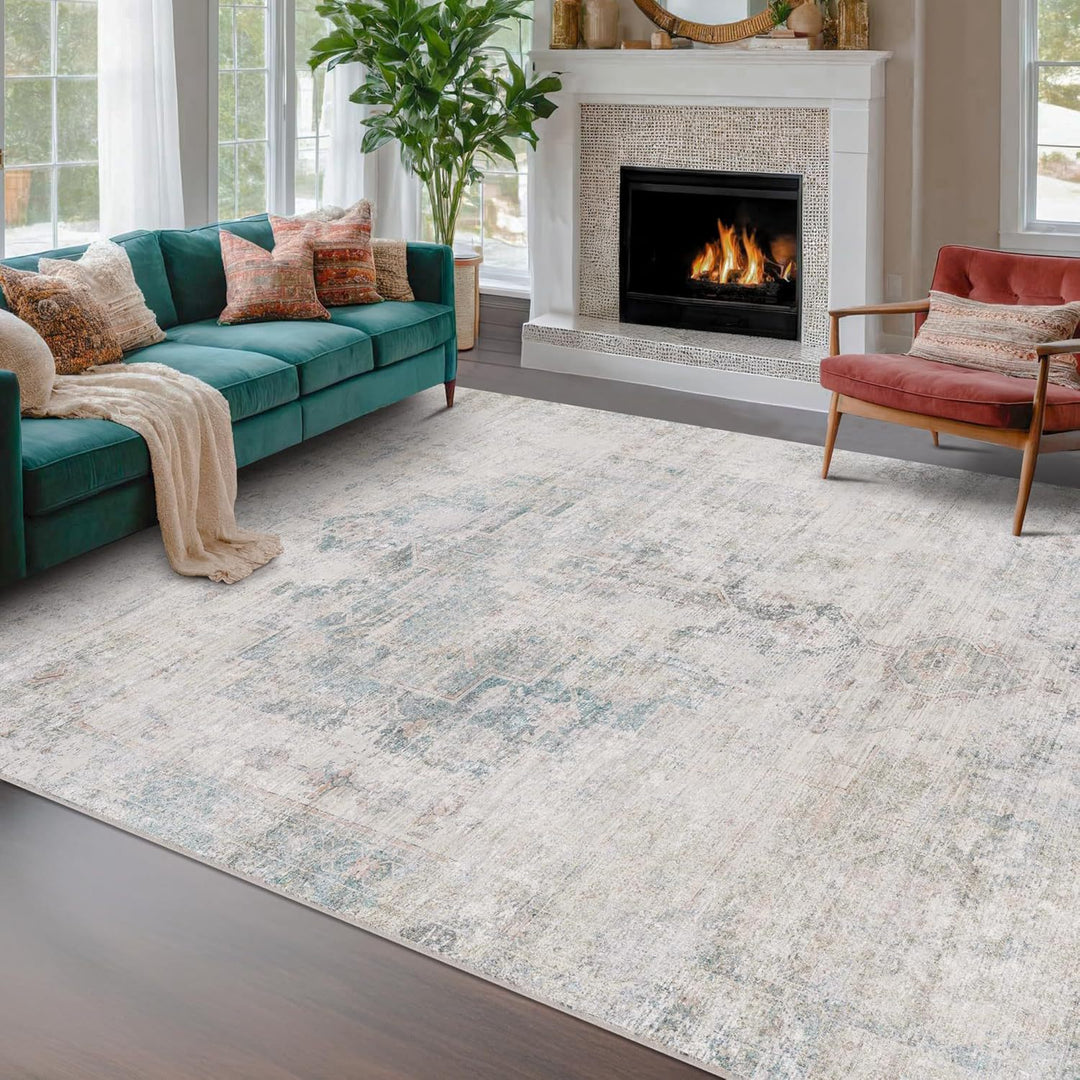 Eleganter, Vintage-inspirierter Teppich