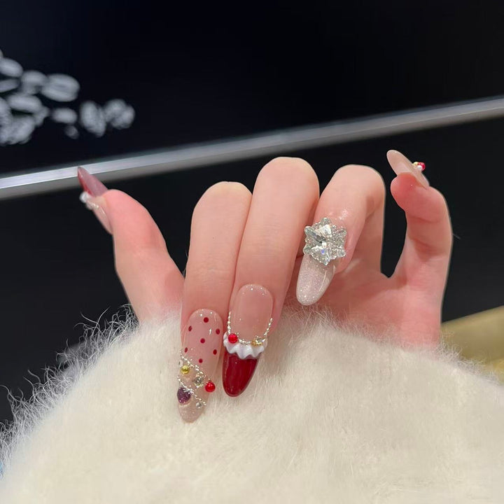 Festliches Nagelkunst-Set zum Aufkleben Karnz