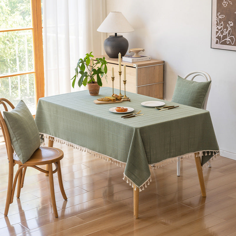 Elegante strukturierte Tischdecke