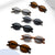 Damen modische Sonnenbrille mit geschwungenem Rahmen Karnz