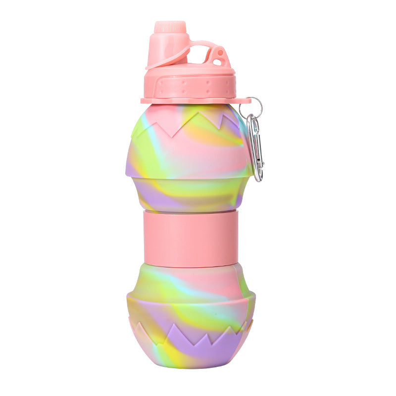 Damen 2-in-1 Silikon Trinkflasche Karnz