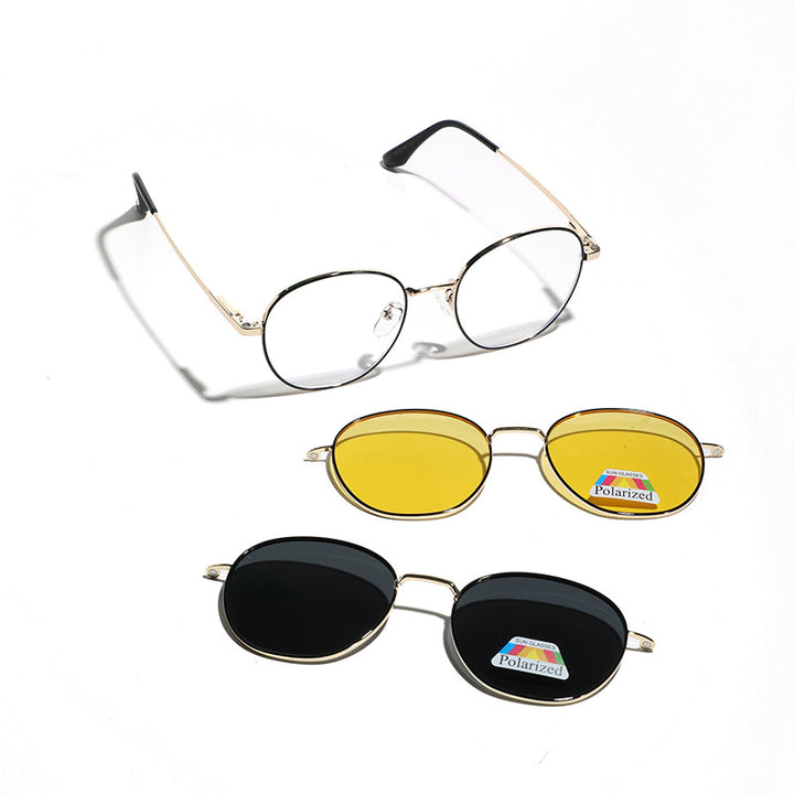 Damen modische Brille mit wechselbaren Gläsern Karnz