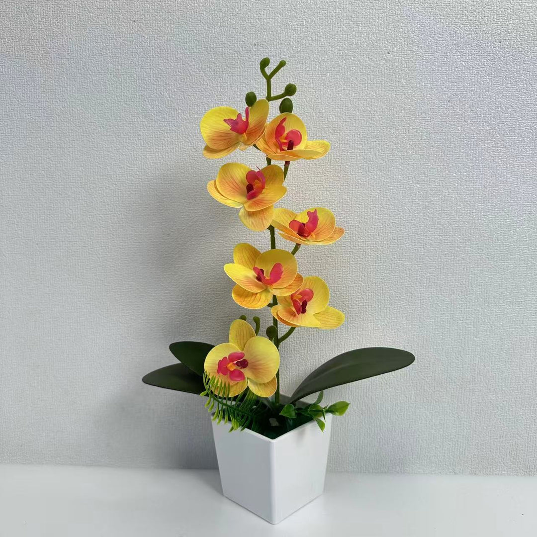 Realistische künstliche Orchideenblütenarrangement für die Innenausstellung