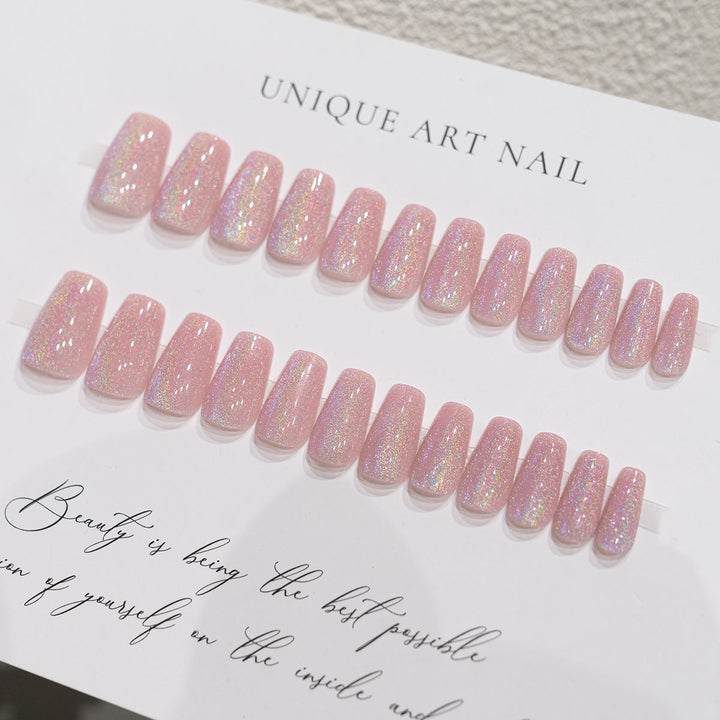 Schimmerndes Press-On Nagelkunstset