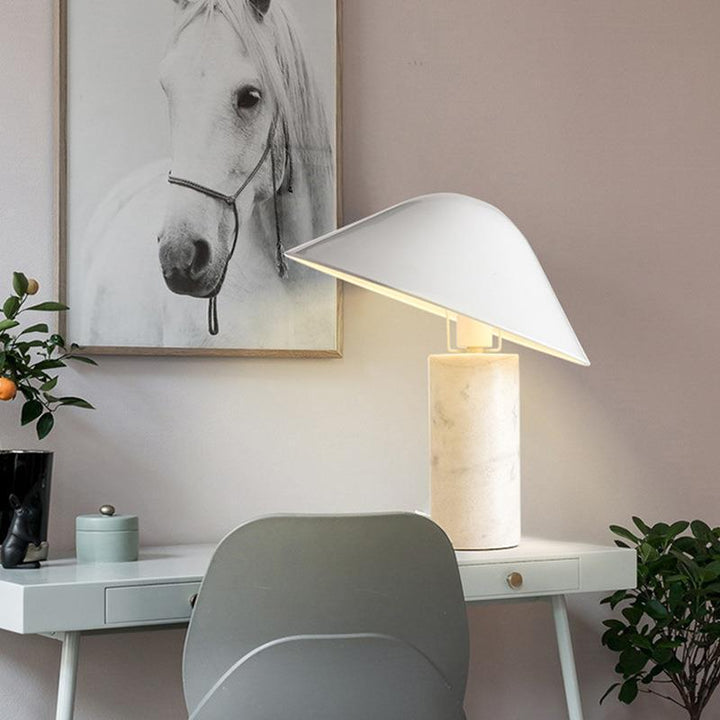Moderne Marmorbasis Tischlampe