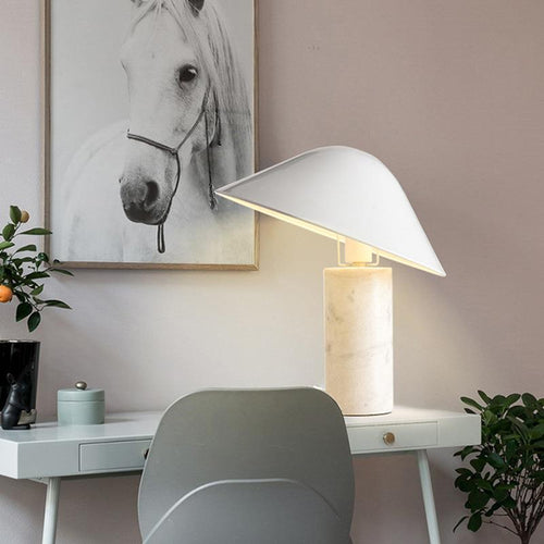 Moderne Marmorbasis Tischlampe