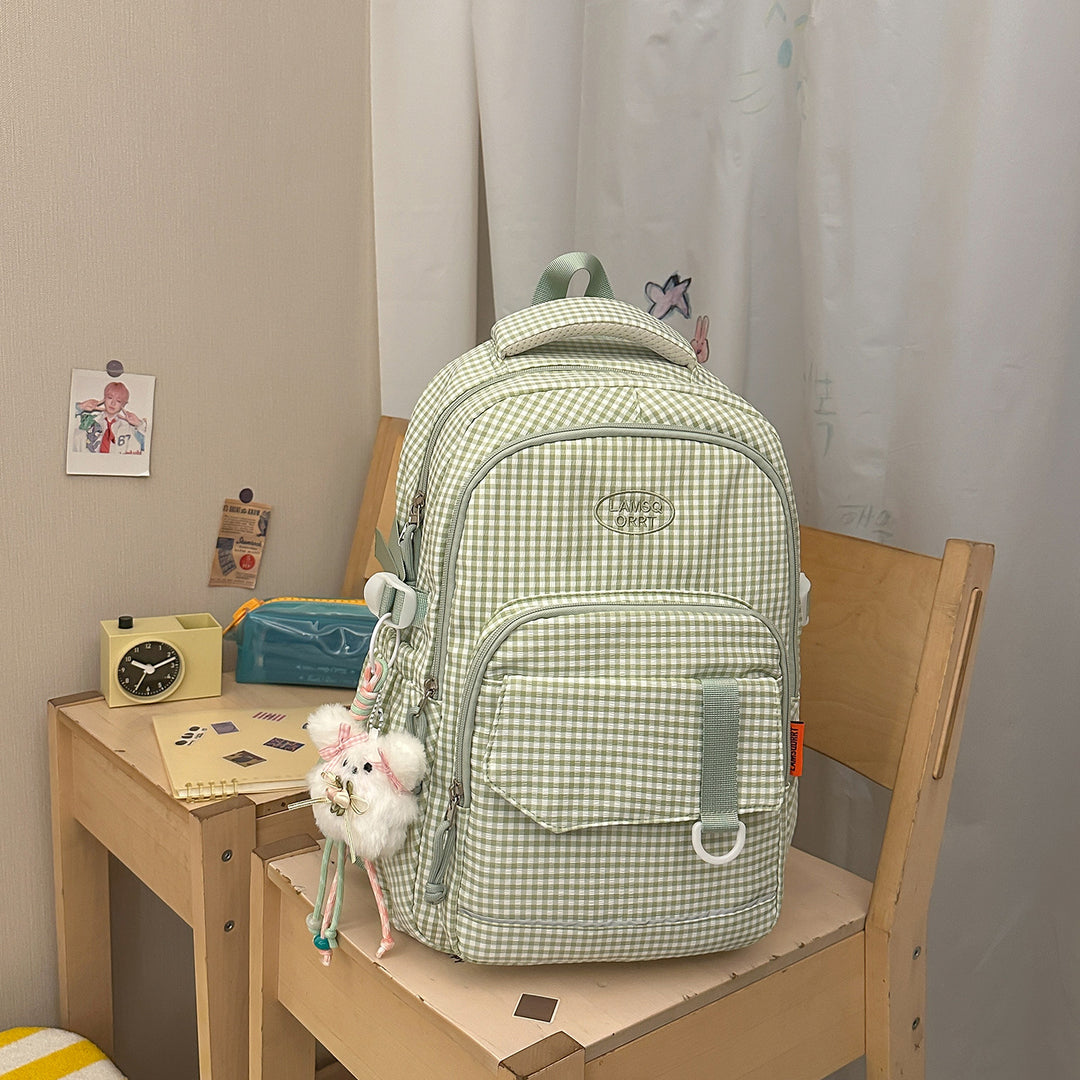 Stylische Schachbrettmuster-Rucksack Karnz 1791205963