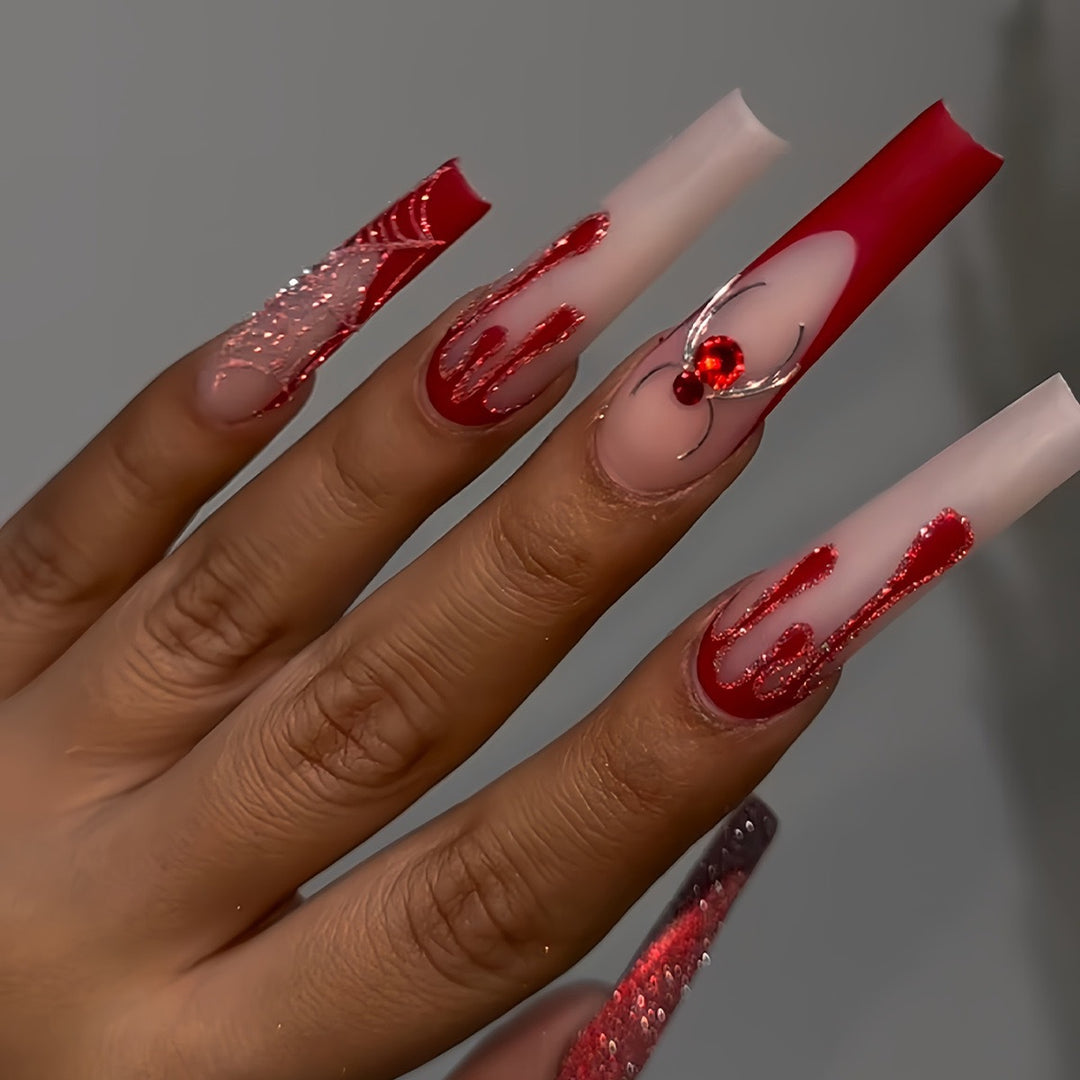 Stylische Lange Acryl-Finger-Nagelkunstverlängerungen Karnz