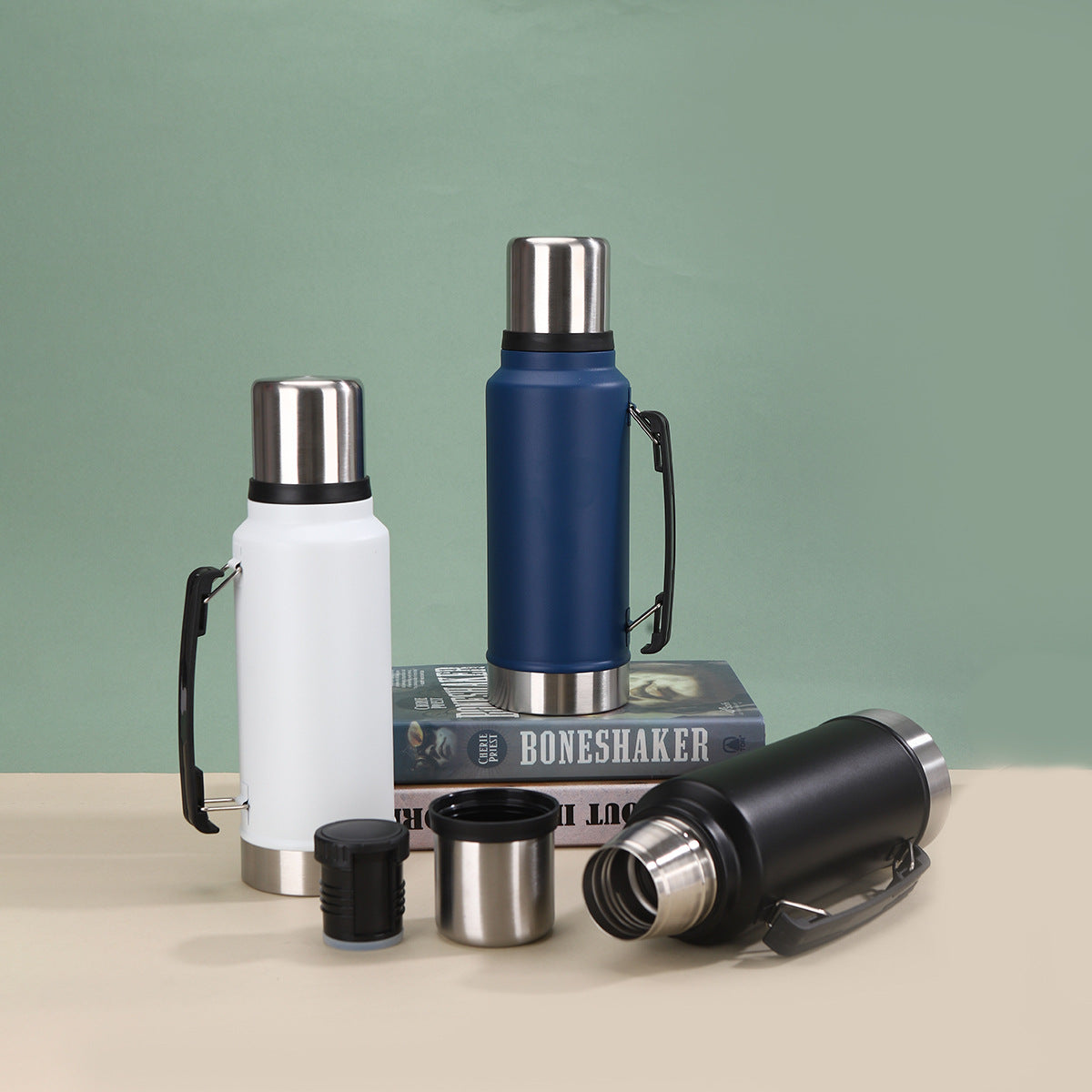 Unisex Isolierte Edelstahl-Wasserflasche mit Tragegriff Karnz