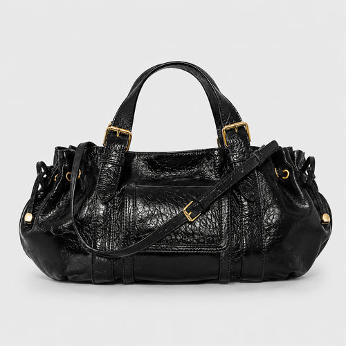 Luxuriöse Texturierte Lederhandtasche