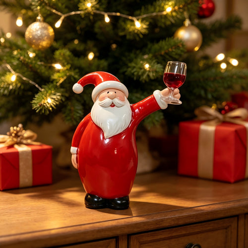 Lustige Weihnachtsmannfigur mit Bierkrug Karnz