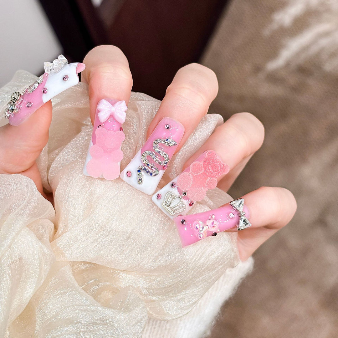 Dekoratives Press-On Nagelkunstset