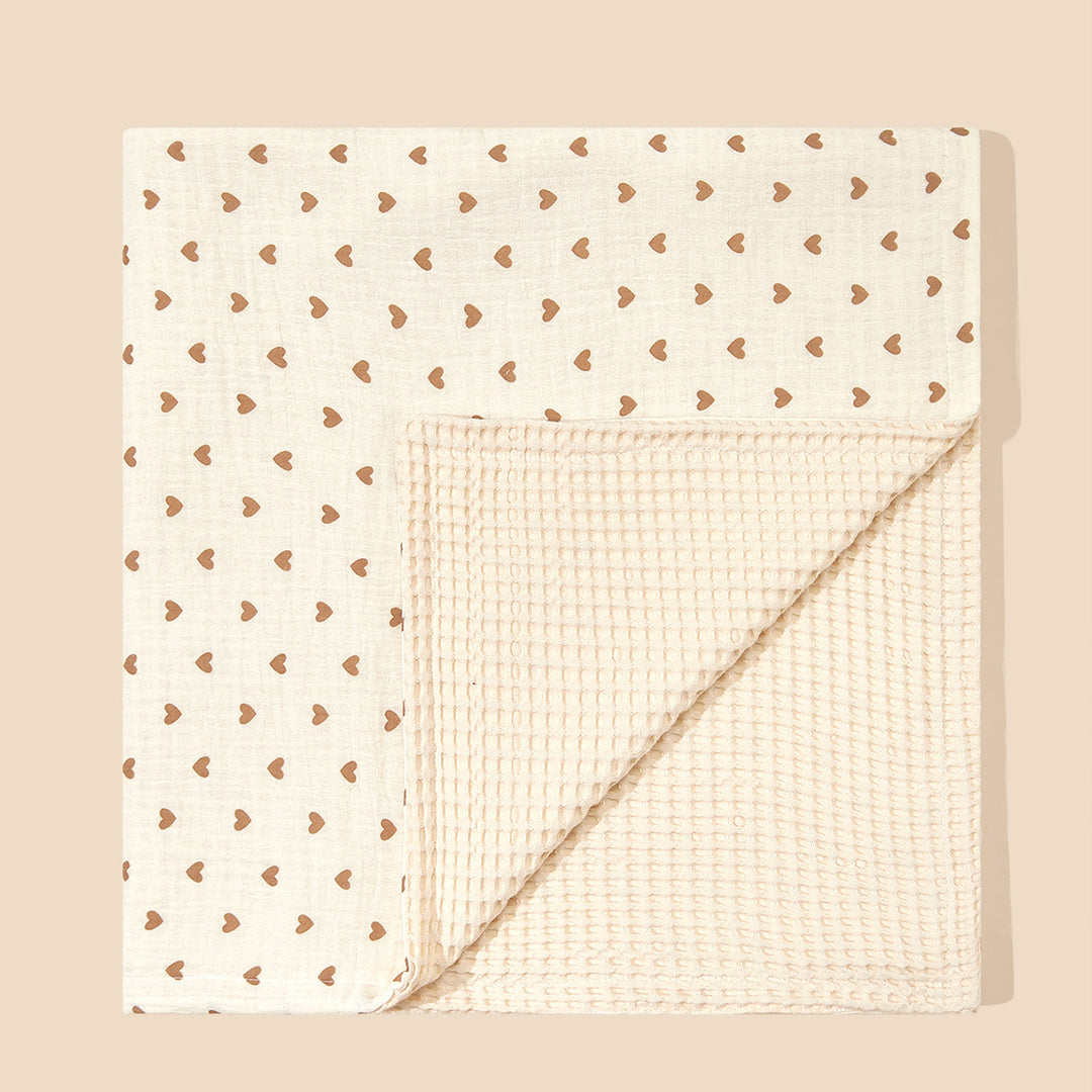 Dual-Texturiertes Musselin Babydecke Karnz