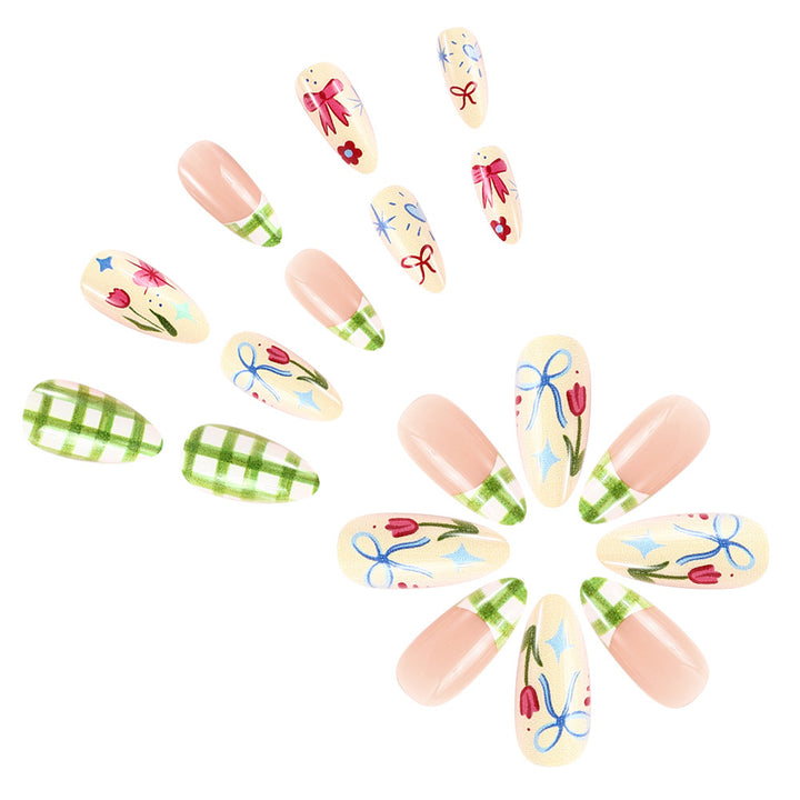 Floral Art Gel Press-On Nägel Karnz