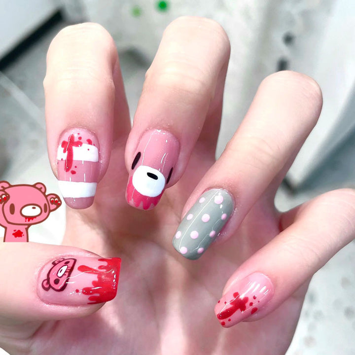 Verspielt Charakter-Themen Press-On Nagelkunst Set Karnz