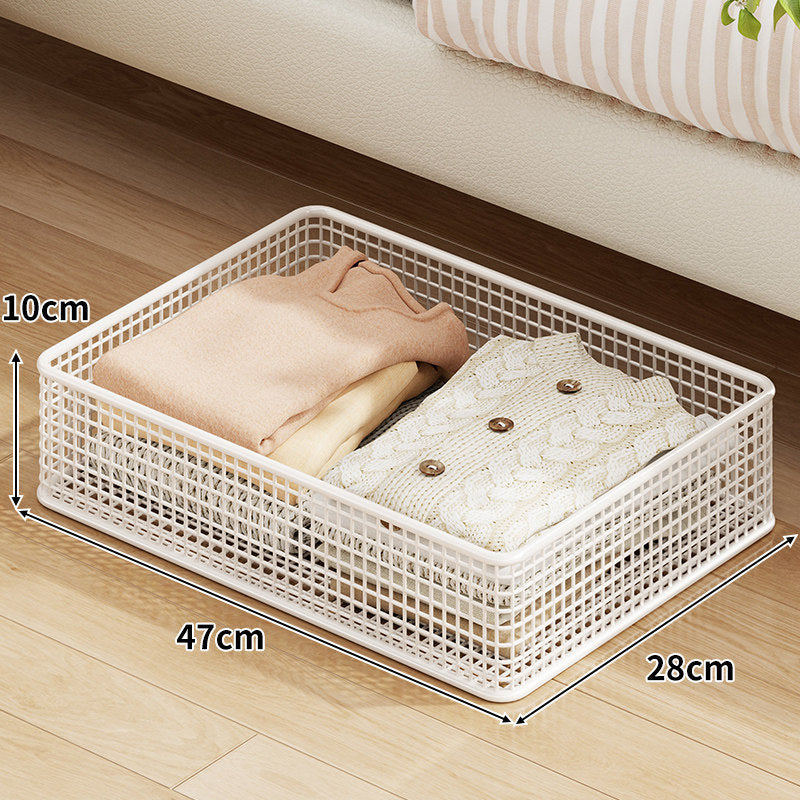 Unter-Bett rollbare Mesh-Aufbewahrungsbox mit verriegelbaren Rollen