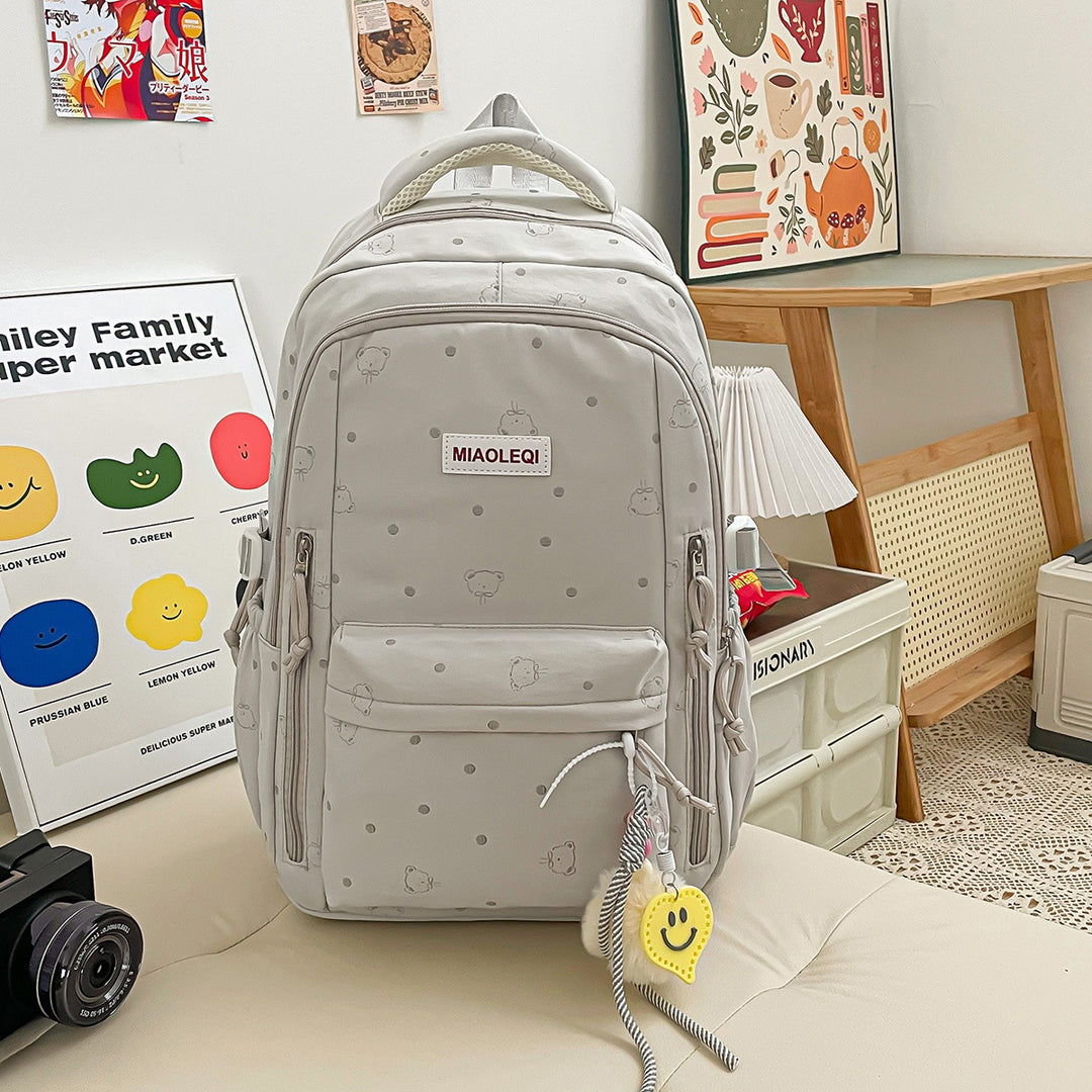 Verspielt gepunktetes Design Rucksack Karnz
