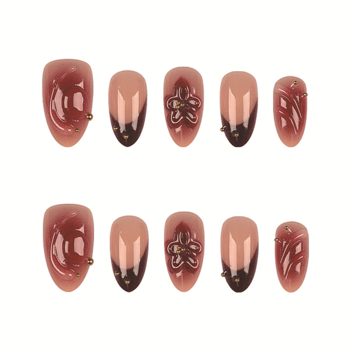 Dekorative Press-On Nagelkunst Kollektion