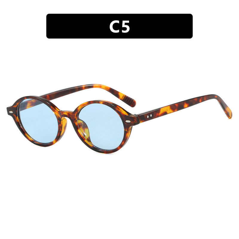 Damen runde Sonnenbrille mit modernem Design und polarisierten Gläsern Karnz