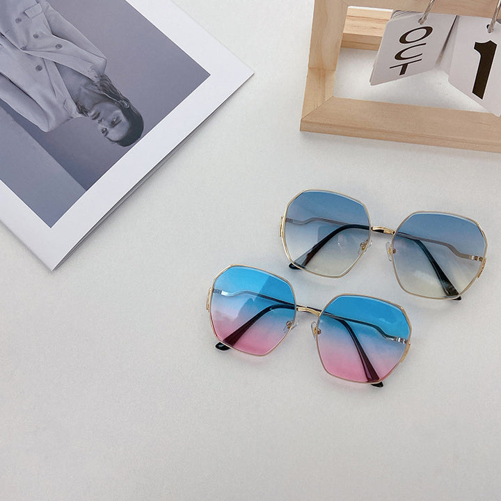 Modische Geometrische Sonnenbrille Karnz
