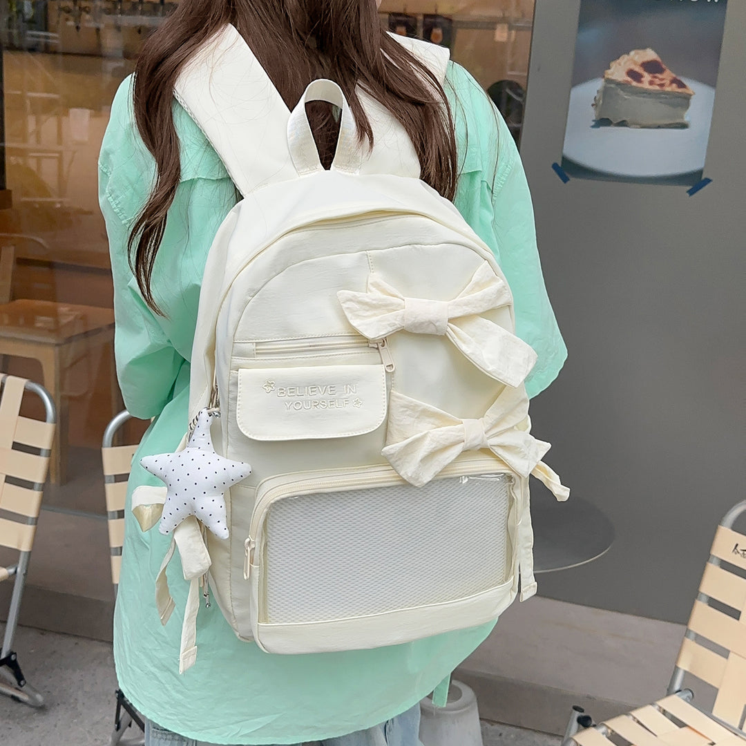 Stylischer mit Schleifen verzierten Rucksack Karnz 1791205748