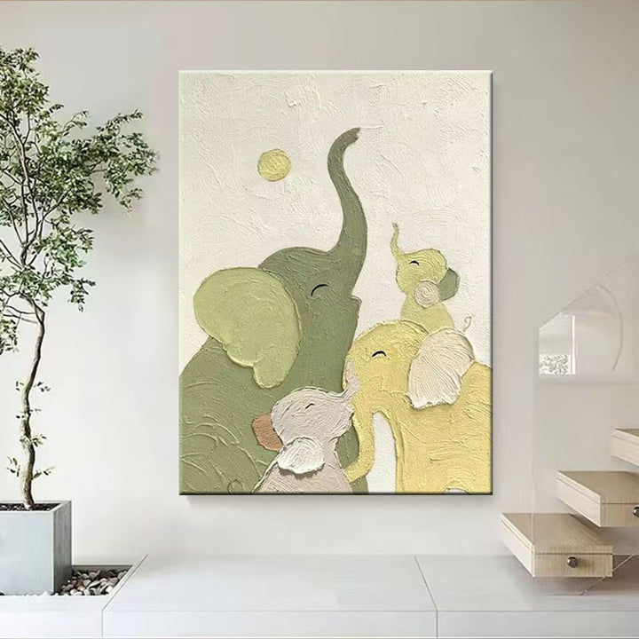 Elefanten-Themen-Leinwandkunst