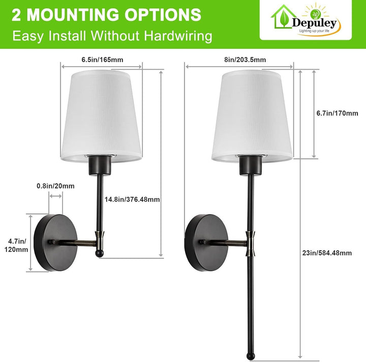 Elegante Wohnwandlampen
